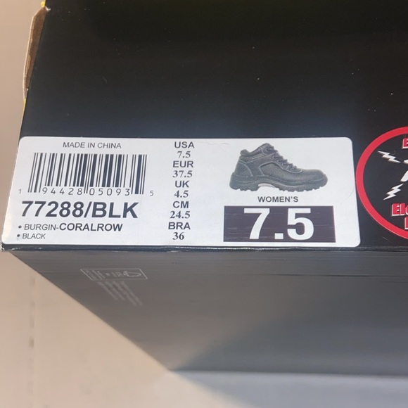 New in box Skechers for work black high top shoes size 7.5 - Picture 11 of 12